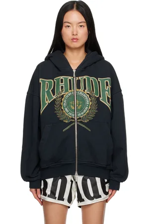 Rhude Pull à capuche Parcours des champions noir