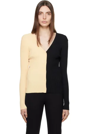 Staud Cardigan Cargo beige et noir