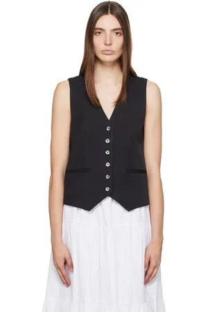 Staud Gilet Brett noir