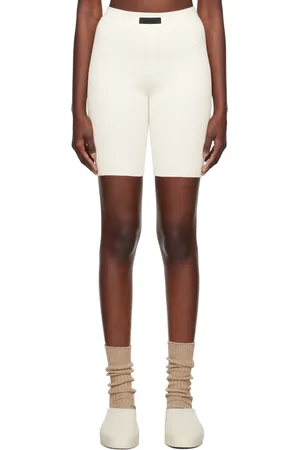 FEAR OF GOD Short blanc cassé à écusson