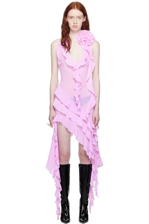 Fancì Club Robe midi Garden of Eden rose exclusive à SSENSE