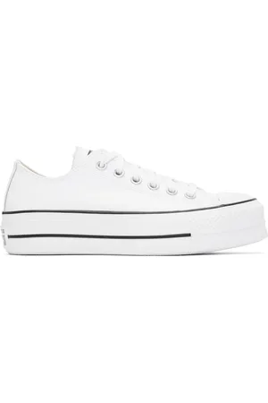 Converse Baskets Chuck Taylor All Star blanches à plateforme