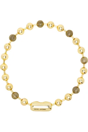 Marc Jacobs Chaîne à billes dorée à monogrammes