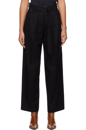 DUNST Pantalon noir à ceinture