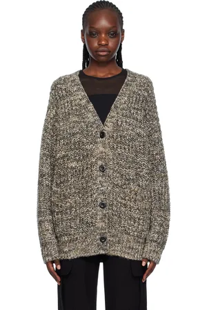 RAG&BONE Cardigan Daphne gris et blanc cassé