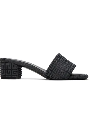 Givenchy Sandales à talon bottier grises à motif 4G