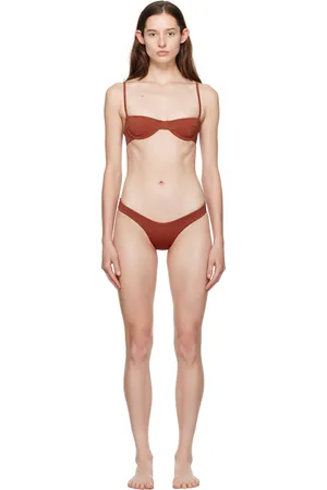 Haight Ensemble de haut de bikini rétro et culotte de bikini Leila bourgogne