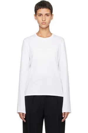 The Row T-shirt à manches longues Sherman blanc