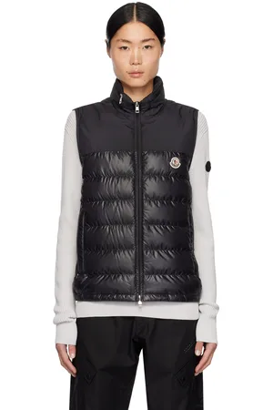 Moncler Veste Cerces noire rembourrée en duvet