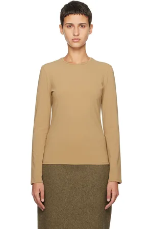 The Row T-shirt à manches longues Iverness brun clair