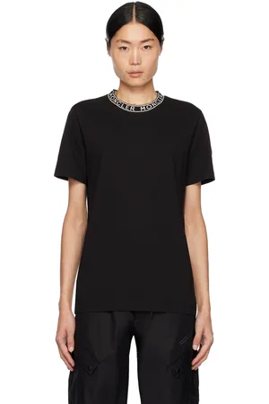 Moncler T-shirt noir à col ras du cou
