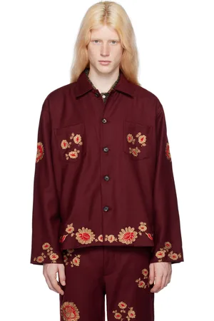 BODE Chemise Rococo bourgogne