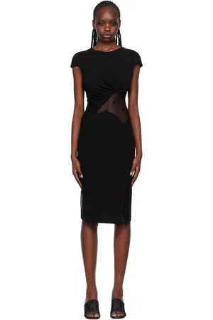Givenchy Robe midi noire à motif 4G