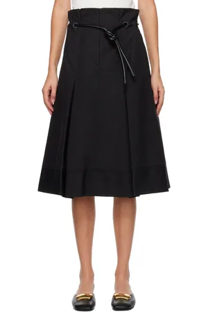 3.1 Phillip Lim Jupe midi Origami noire