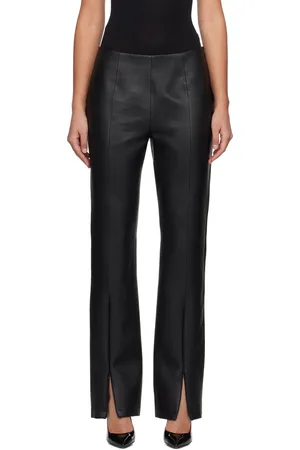 Stand Studio Pantalon Nicolette noir en cuir synthétique