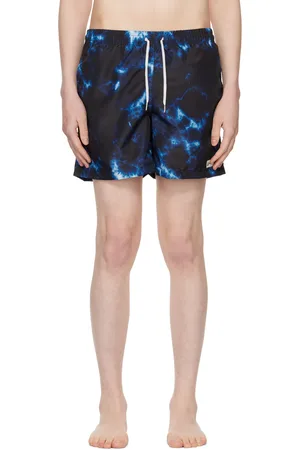 Bather Maillot de bain Ne-Maki bleu marine à teinture shibori