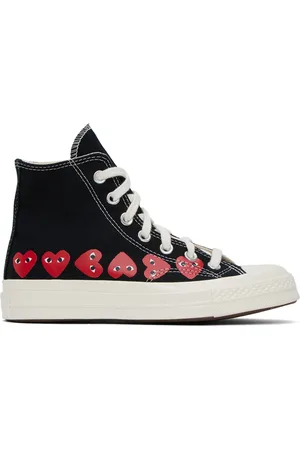 Comme des Garçons Baskets Chuck 70 noires à logos édition Converse