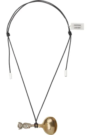 Chopova Lowena Collier noir à pendentif graphique