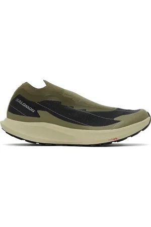 Salomon Baskets Pulsar Advanced kaki et gris à fils réfléchissants