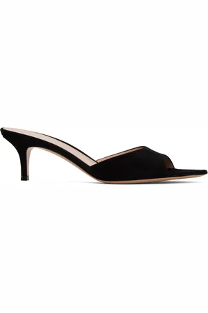 Gianvito Rossi Sandales à talon aiguille noires à bout pointu
