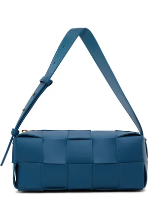 Bottega Veneta Petit sac Brick Cassette bleu