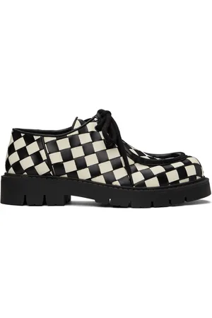 Bottega Veneta Derbys Haddock noir et blanc