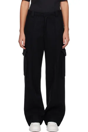 Axel Arigato Pantalon cargo noir à écusson