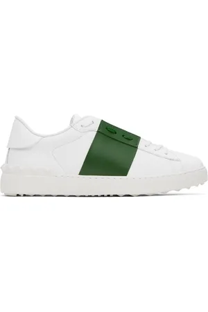 VALENTINO GARAVANI Baskets Open blanc et vert