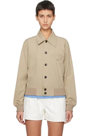 Bottega Veneta Blouson beige à boutons