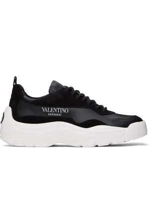 VALENTINO GARAVANI Baskets Gumboy noires en cuir de veau