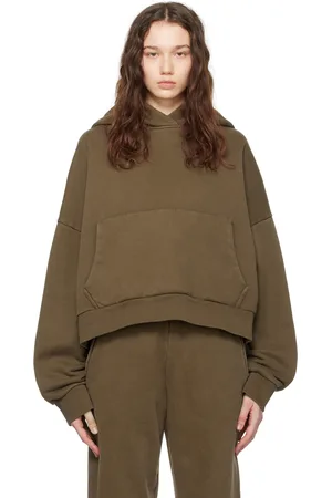 Entire Studios Pull à capuche épais brun