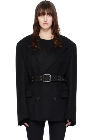JUNYA WATANABE Veston noir à ceinture