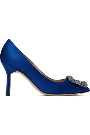 Manolo Blahnik Escarpins Hangisi bleus