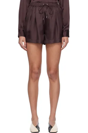 Silk Laundry Short décontracté brun