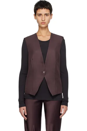 Silk Laundry Gilet décontracté brun