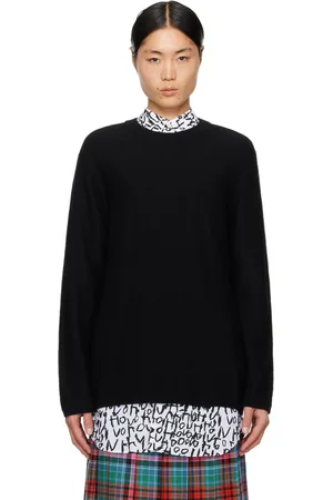Comme des Garçons Pull noir à franges