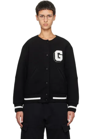 Givenchy Blouson aviateur noir à écusson à logo G