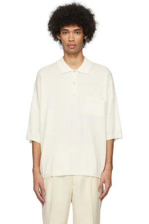 COMMAS Polo à manches courtes blanc cassé