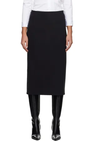 The Row Jupe midi Alumo noire