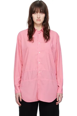 Comme des Garçons Chemise rose à panneaux