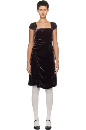Caro Editions Robe midi Sophie brune