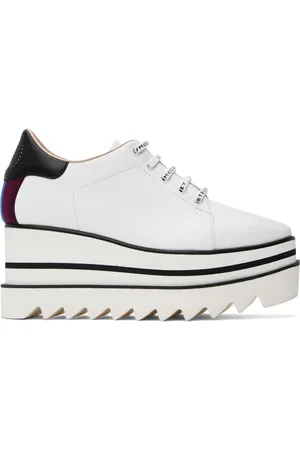 Stella McCartney Derbys Sneak-Elyse blancs à plateforme
