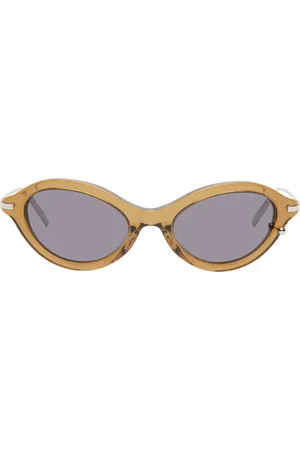 Justine Clenquet Lunettes de soleil Neve brunes exclusives à SSENSE