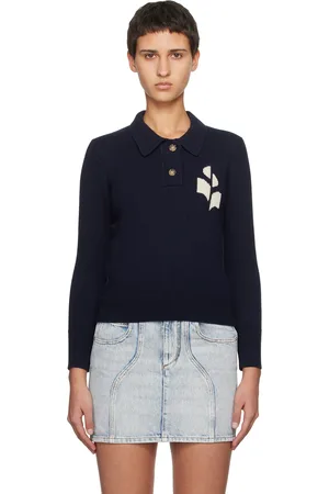 Isabel Marant Polo Nola bleu marine