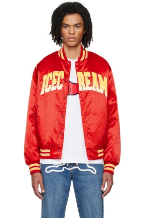 ICECREAM Blouson aviateur rouge à logo brodé