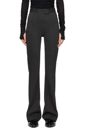 Helmut Lang Pantalon évasé gris