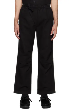 Maharishi Pantalon de survêtement asymétrique noir