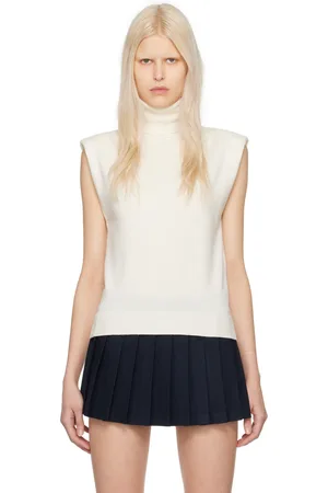 The Frankie Shop Col roulé Nadia blanc cassé