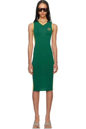 Miaou Robe Nora vert et jaune