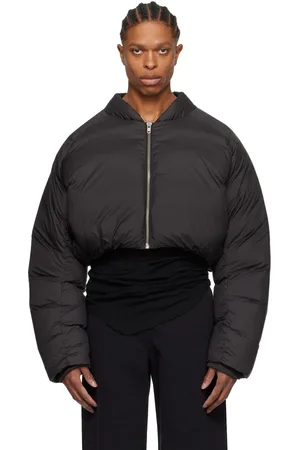 Entire Studios Blouson écourté noir rembourré en duvet